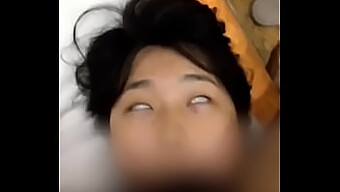 Japanese Girl Practices Deepthroat Skills With Ahegao Facial Expressions